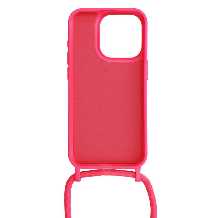 Strap Silicone Case Do Iphone 14 Pro Wzór 1 Różowy