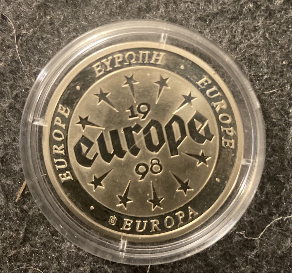 Medal, moneta okolicznościowy Europa 1998 flaga