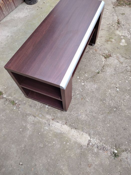 Stolik rtv ciemny brąz