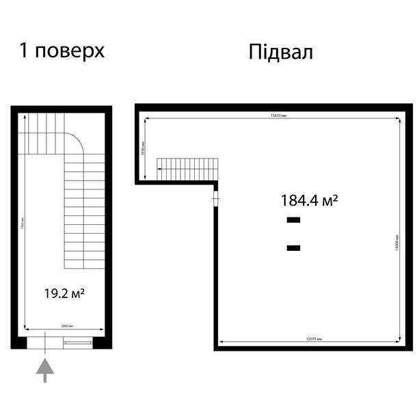 Оренда приміщення 203.6 м² у ЖК ParkLand | 1 поверх - PLK 100