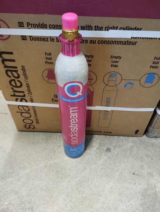 2 sztuki Nabój CO2 pełny sodastream Quickconnect różowy cylinder