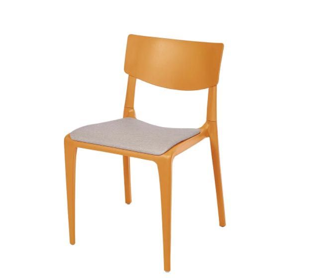 Krzesło zewnętrzne Ezpeleta TOWN PAD kolor musztardowo/ jasnobrązowy