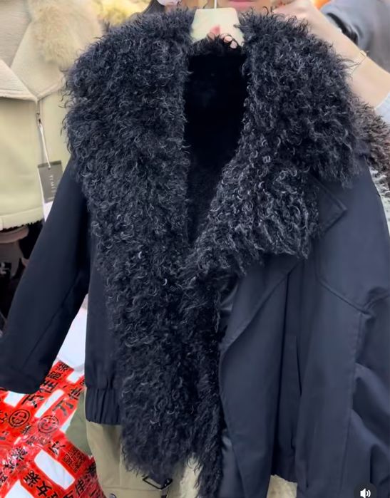 Куртка лама, парка, пуховик, шуба