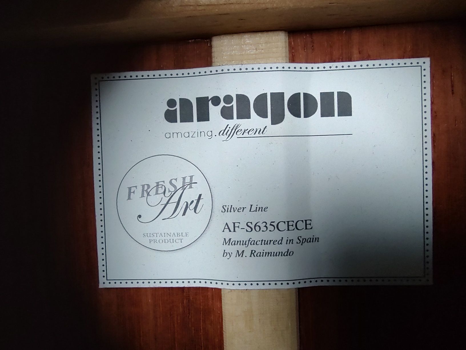 Manuel Raimundo Aragon AF-S635CECE gitara elektroklasyczna All Solid