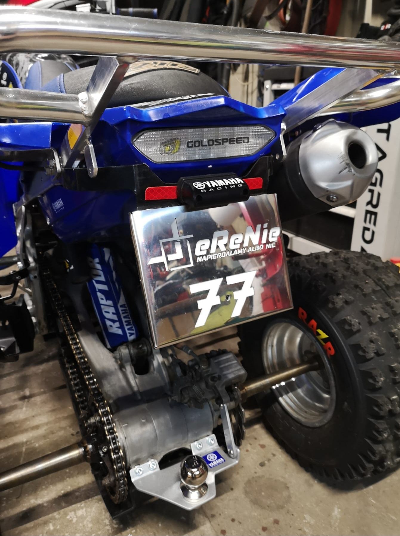 Ramka na tablicę do quada , motocykla dowolny napis  PRL