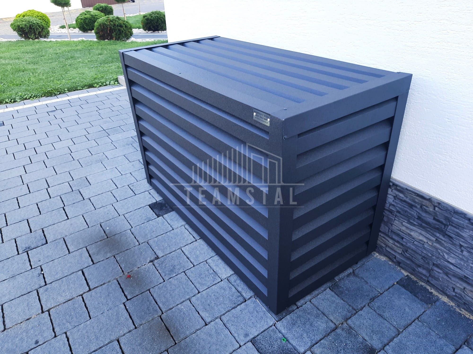 Osłona klimatyzatora - pompy ciepła 100x40x90 cm antracyt TS559
