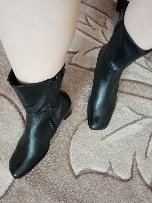 Шкіряні, Осінні чобітки з Італії.