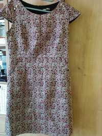 Żakardowa sukienka Orsay kwiaty 38