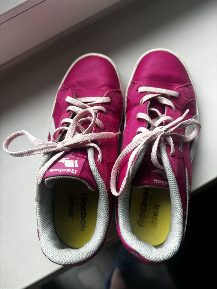 Trampki adidasy róż 36 do szkoły na codzień reebok eko skóra
