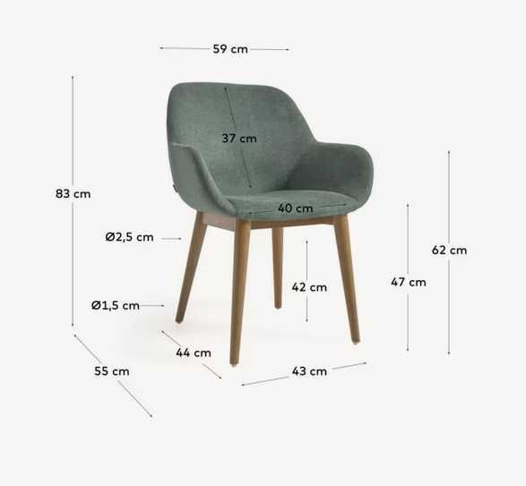 Bases para cadeira novas em madeira x 4