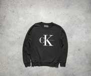 Мужская Кофта Свитшот CK Calvin Klein Оригигал С Большим Лого L-XL