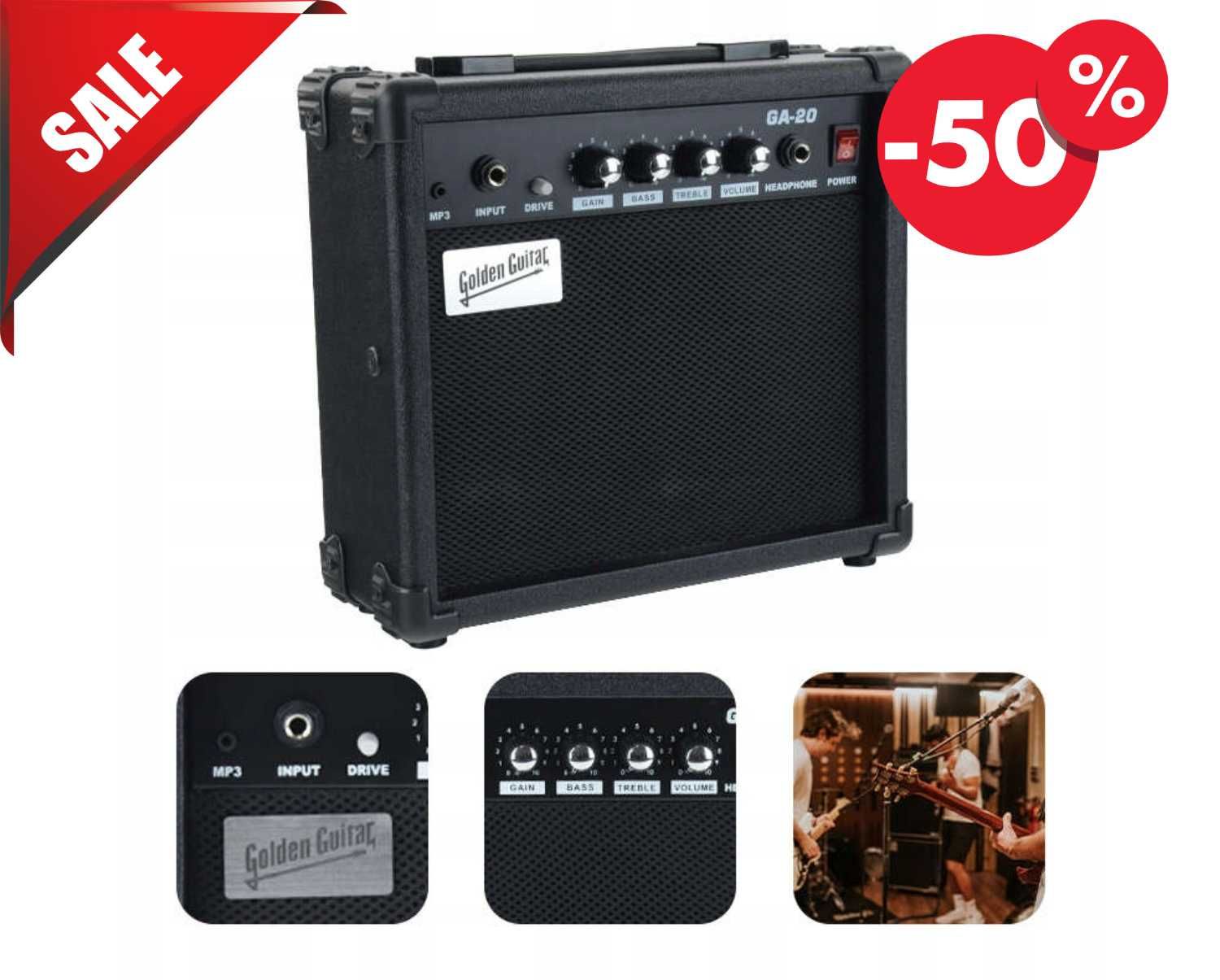 Nowy WZMACNIACZ GITAROWY Gitary Elektrycznej 20W Piecyk (GRATIS)