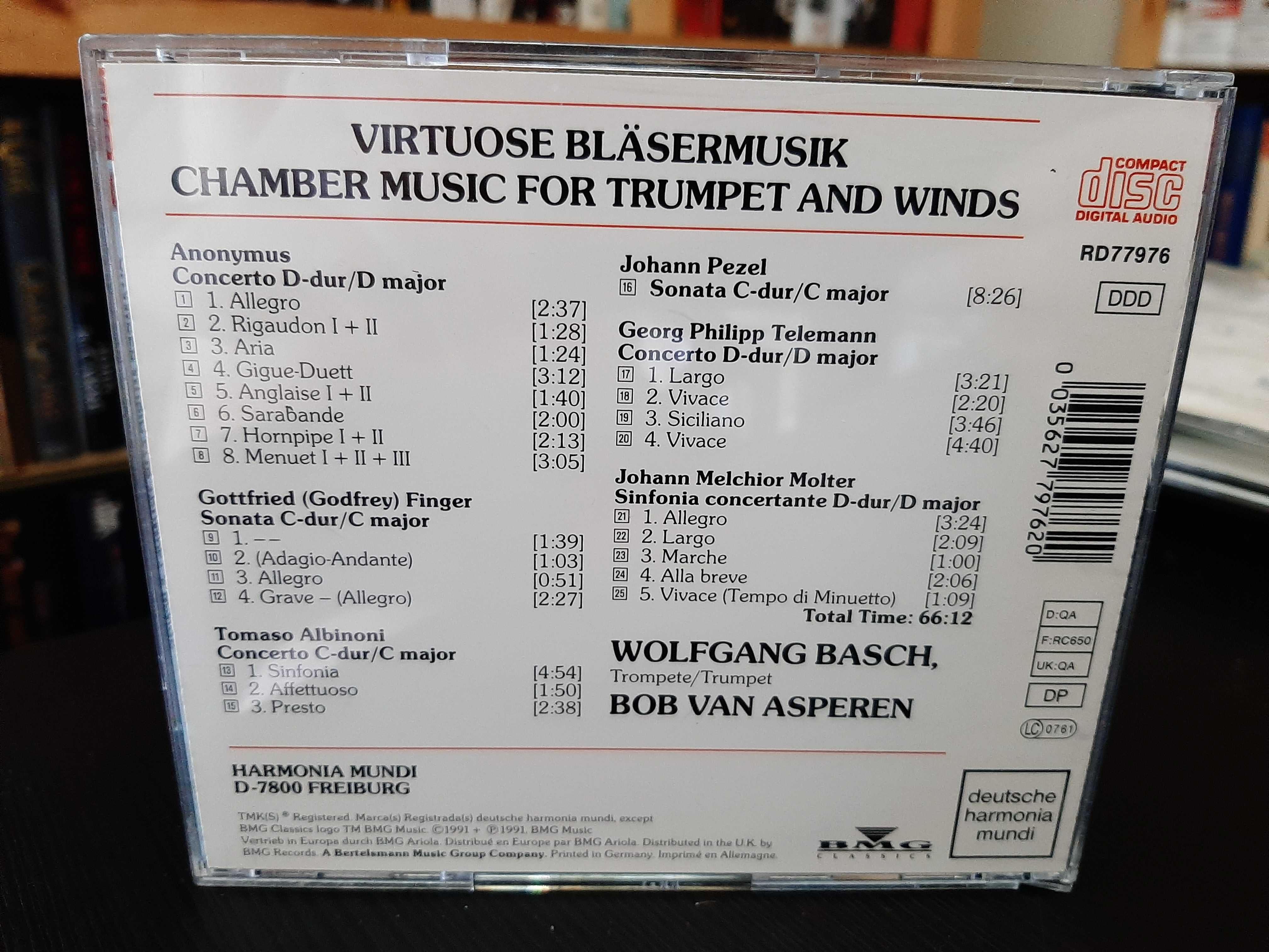 Wolfgang Basch, Bob van Asperen – Chamber Music For Trumpet And Winds