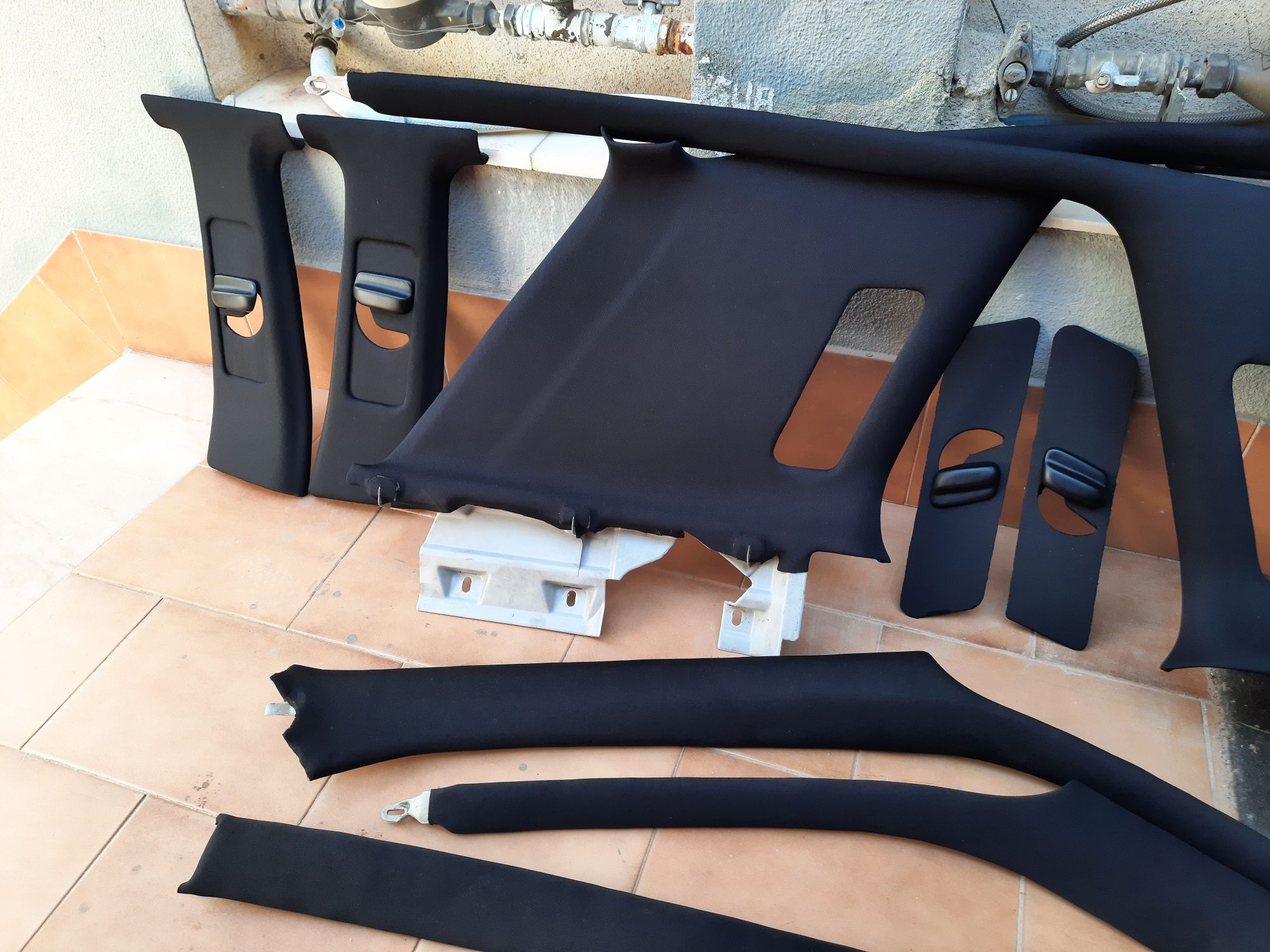 Pilares Forrados de preto