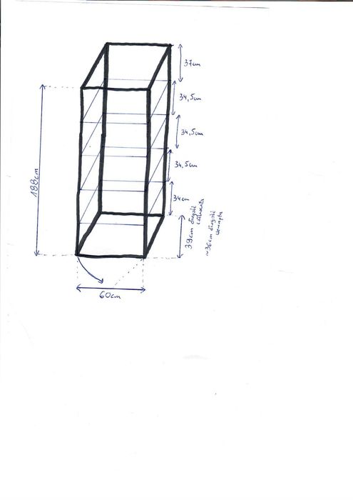 Witryna szklana gablota stan bdb 188x60x39 cm biała płyta grube szkło
