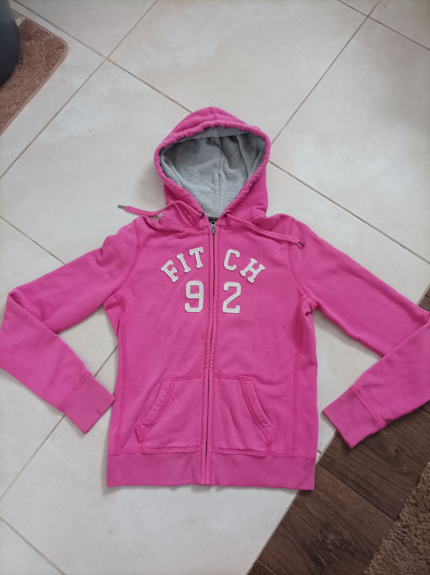 Abercrombie & Fitch bluza M zapinana różowa