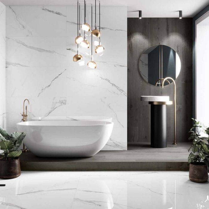 WYPRZEDAŻ EKSPOZYCJI - Spiek kwarcowy Cellini Bianco poler 260x120