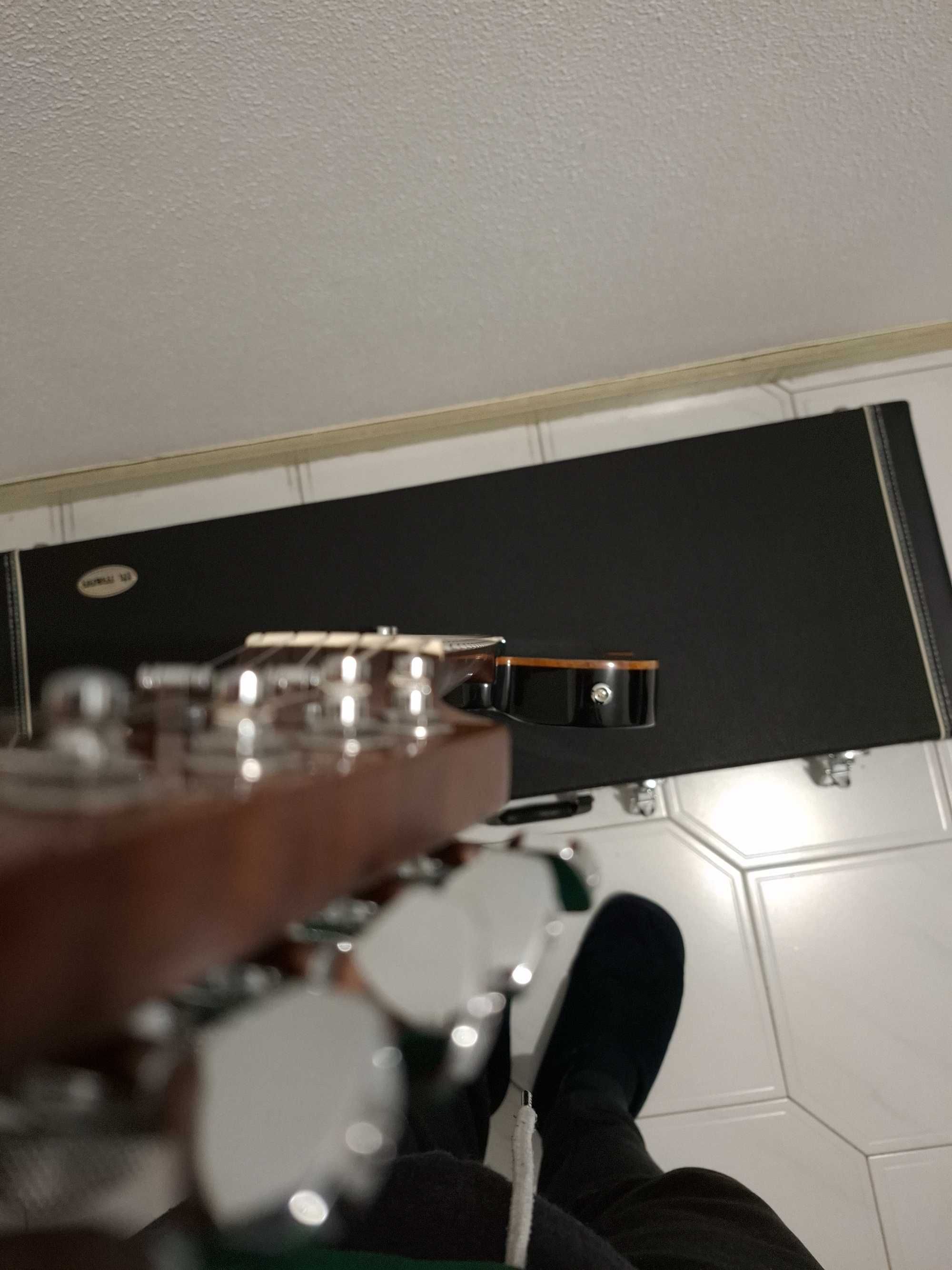 Guitarra HB Fusion-T HH HT Roasted FBLB + Case