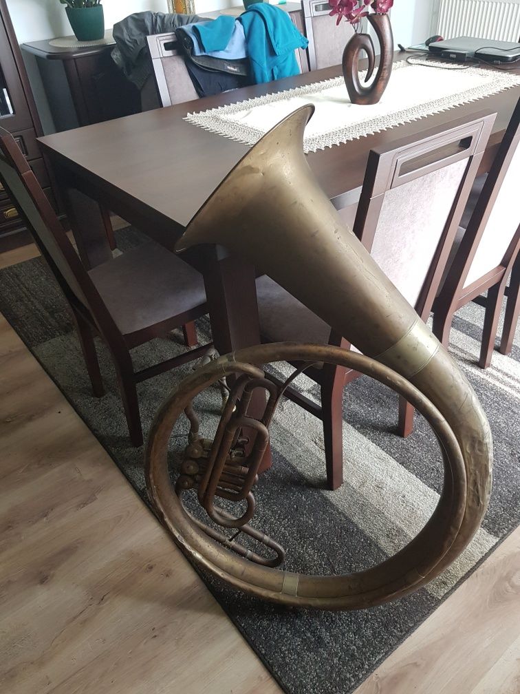 Helikon sakshorn barowy ANTYK Instrument kolekcjonerski