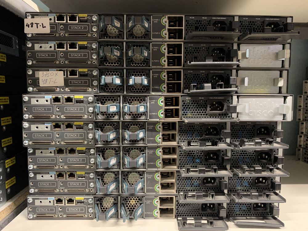 Комутатор Cisco Catalyst WS-C3750X-48T-L Є КІЛЬКІСТЬ