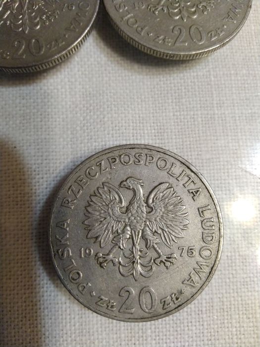 MONETA Moneta Marceli Nowotko 20zl z 1976 JEDEN BEZ ZNAKU