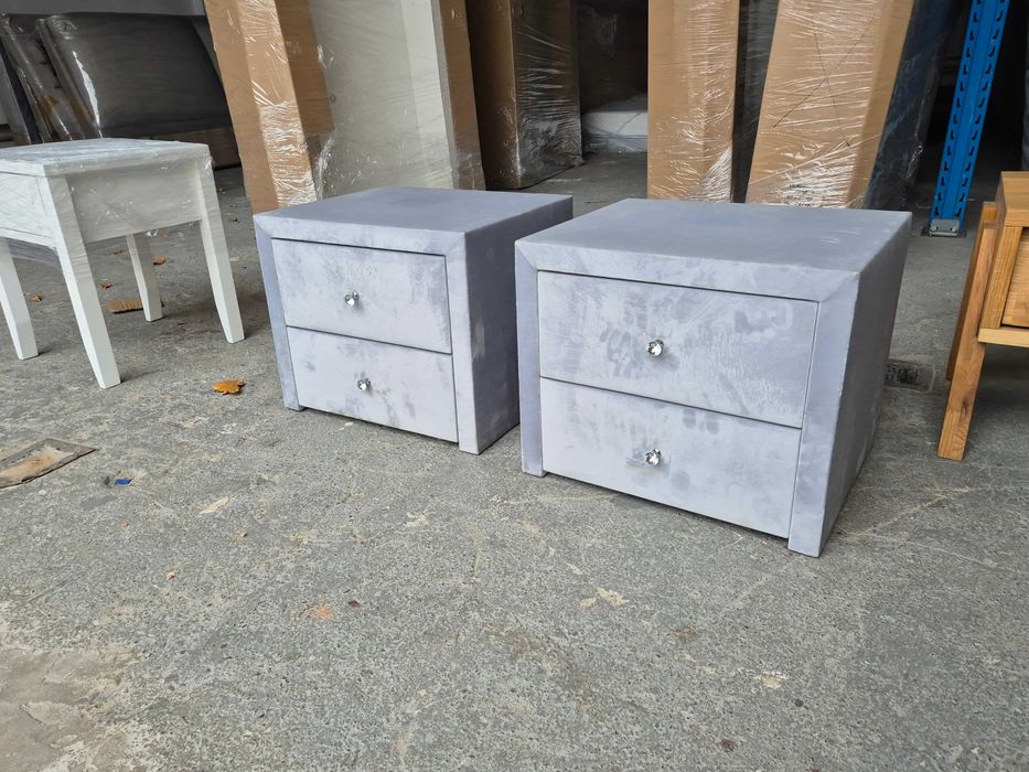 stolik nocny tapicerowany komplet 2szt