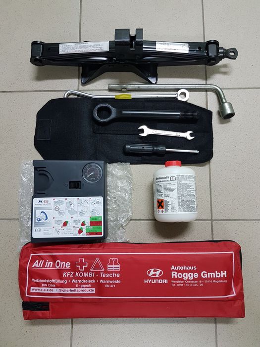 Hyundai Tucson Santa Fe Sonata Elantra I30 Kona Ionic Домкрат ключи