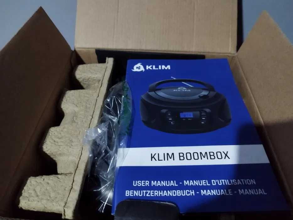 Radio Klim Boombox Nowe z Bluetooth AUX USB wysyłka gratis