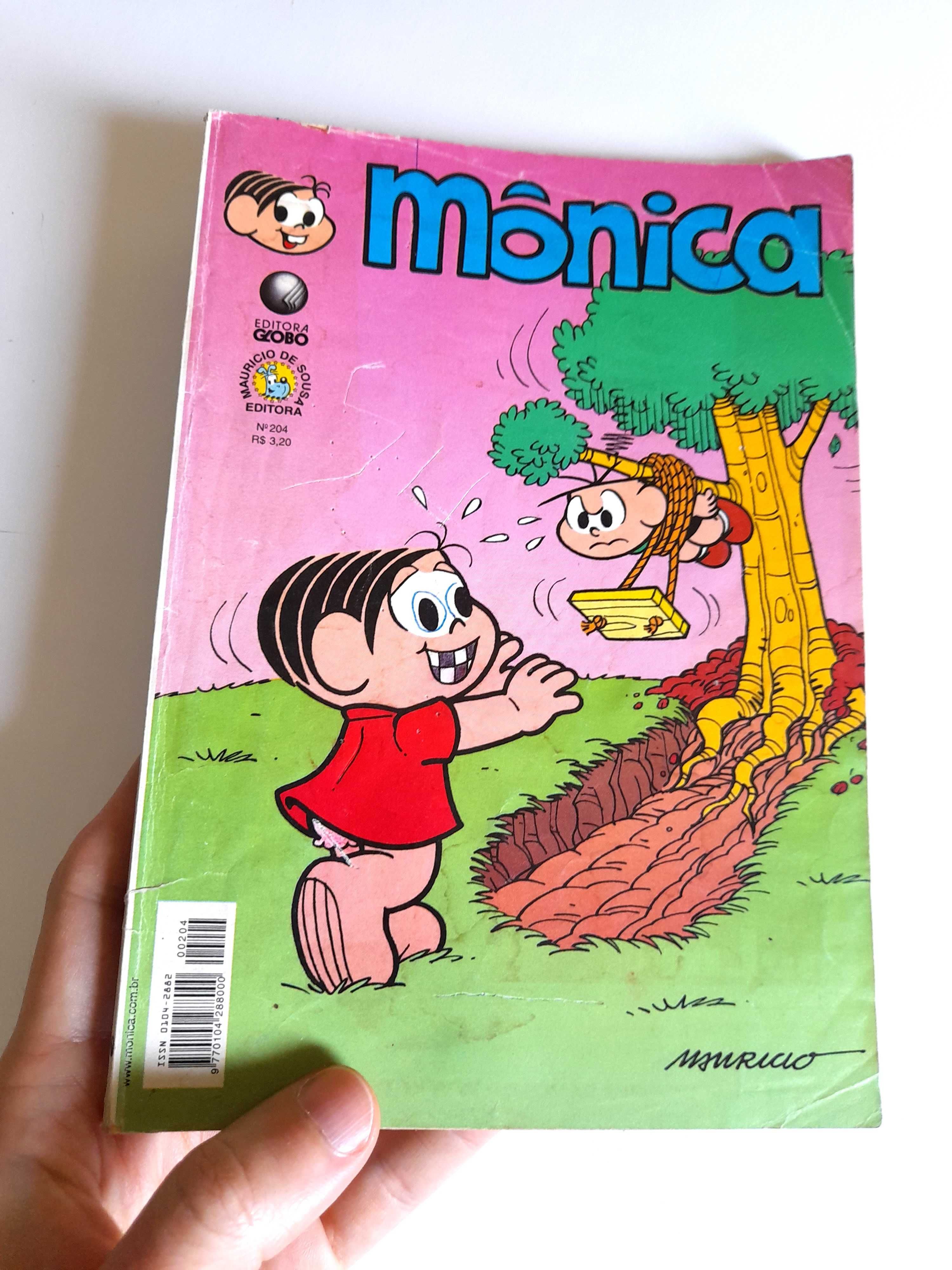 Livro BD Mônica Número 204 Turma da Mônica para Coleção