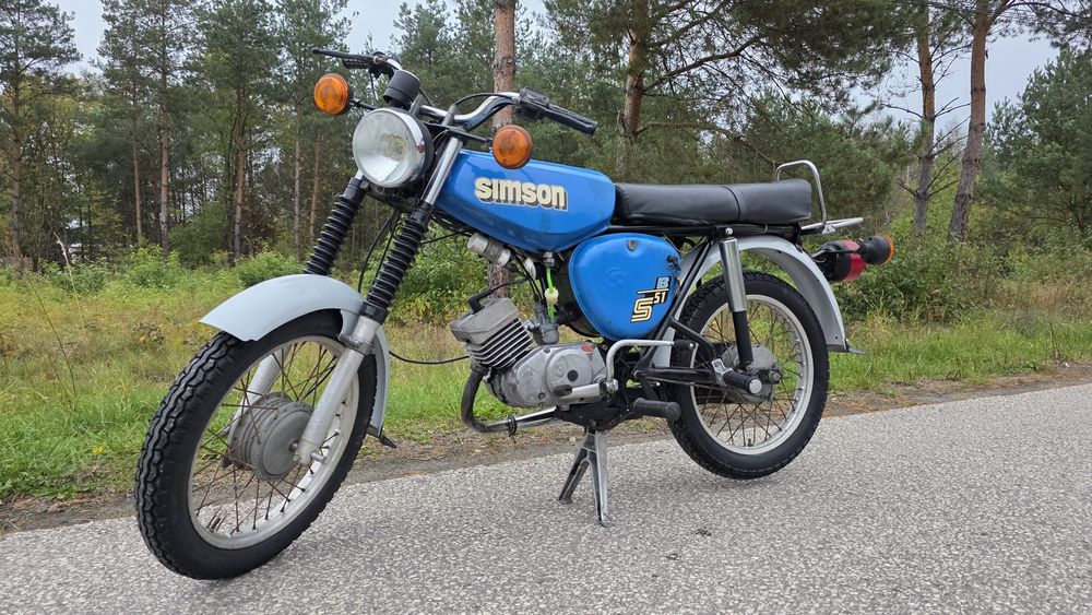 Simson s51 Zarejestrowany 3 biegowy 87r orgianal lakier  ddr Dostawa