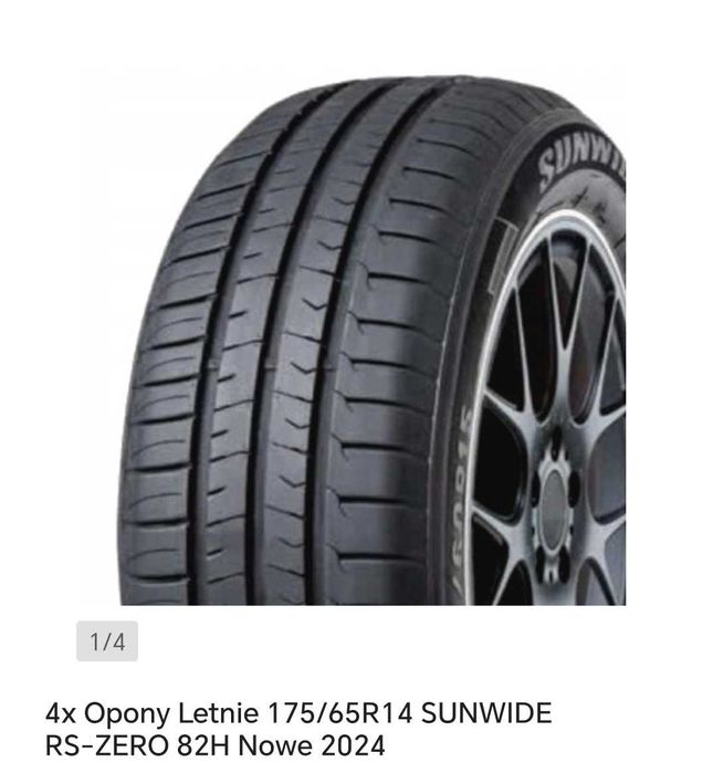 Nowe opony letnie do toyota yaris 175/65R14 82H