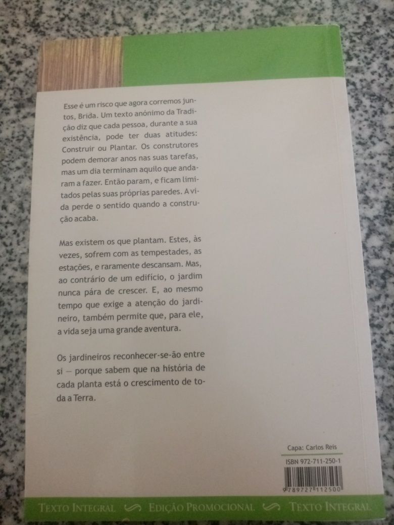 Livro Brida Paulo Coelho portes incluídos