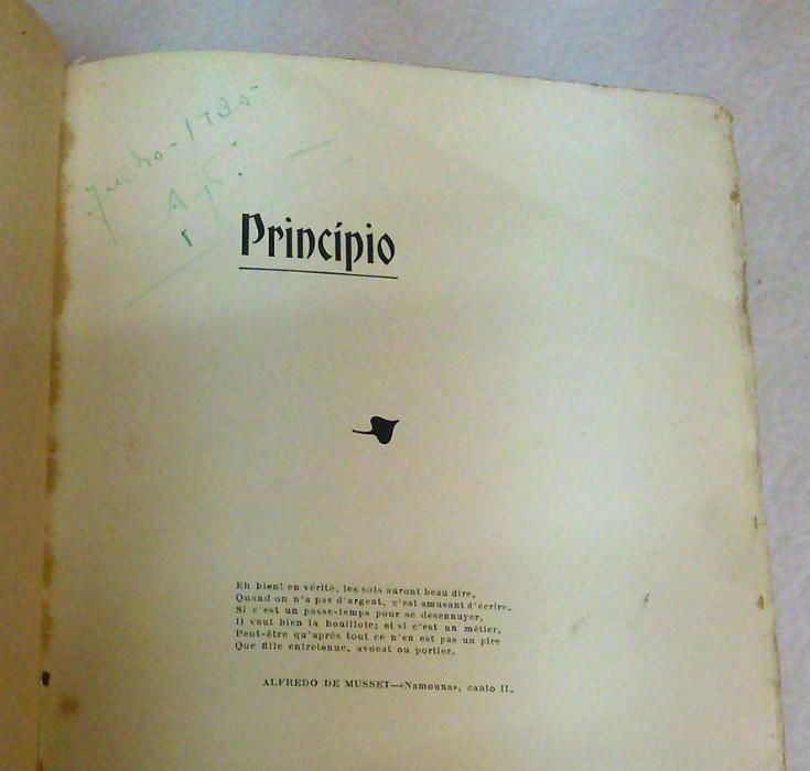 "Principio - Novelas" de Mário de Sá Carneiro. 1ª Edição de 1912