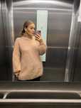 Sweter, golf Gestuz M/L beż, moher, wełna