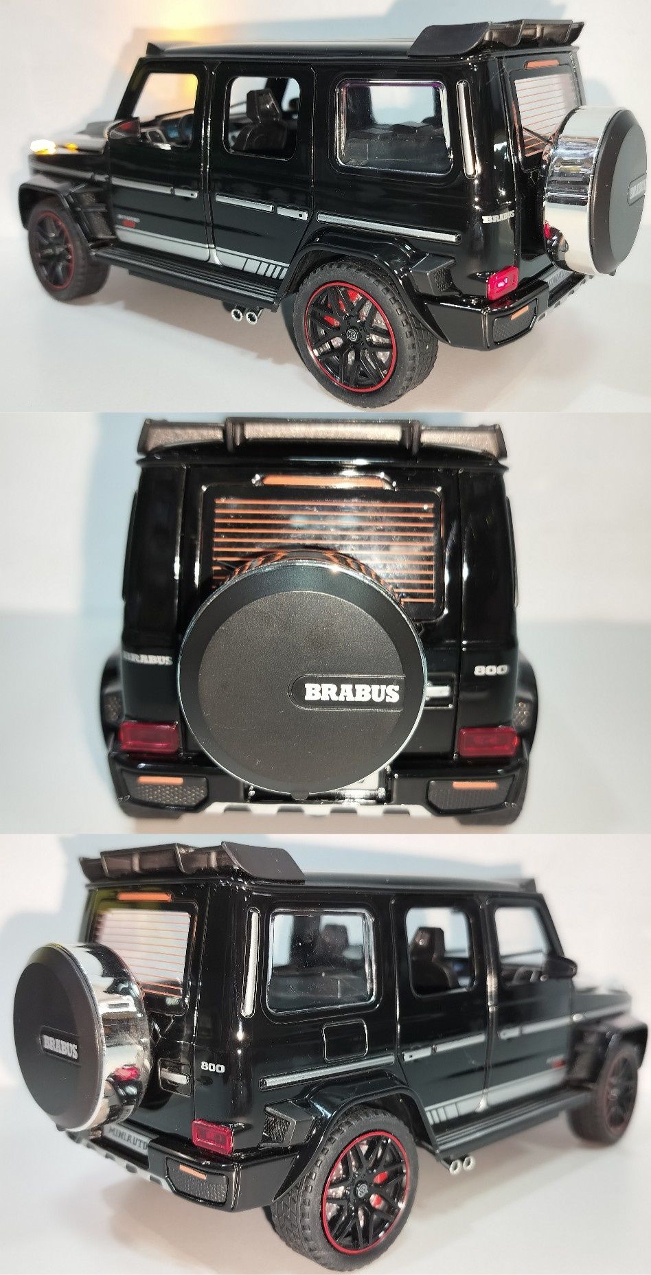 Mercedes-Benz BRABUS G800 модель 1:24 MINIAUTO. Металл, звук, свет.