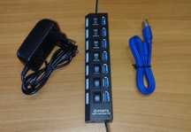 PROMO Hub 7 portas USB 3.0 High Speed Chia Plots Plotting Disco