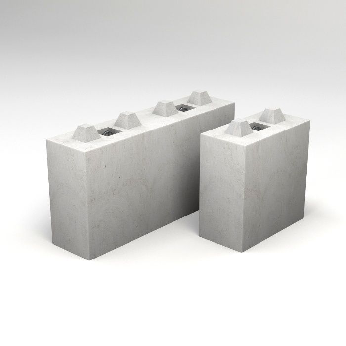 Blok betonowy typ 40 / bloki betonowe / mury oporowe