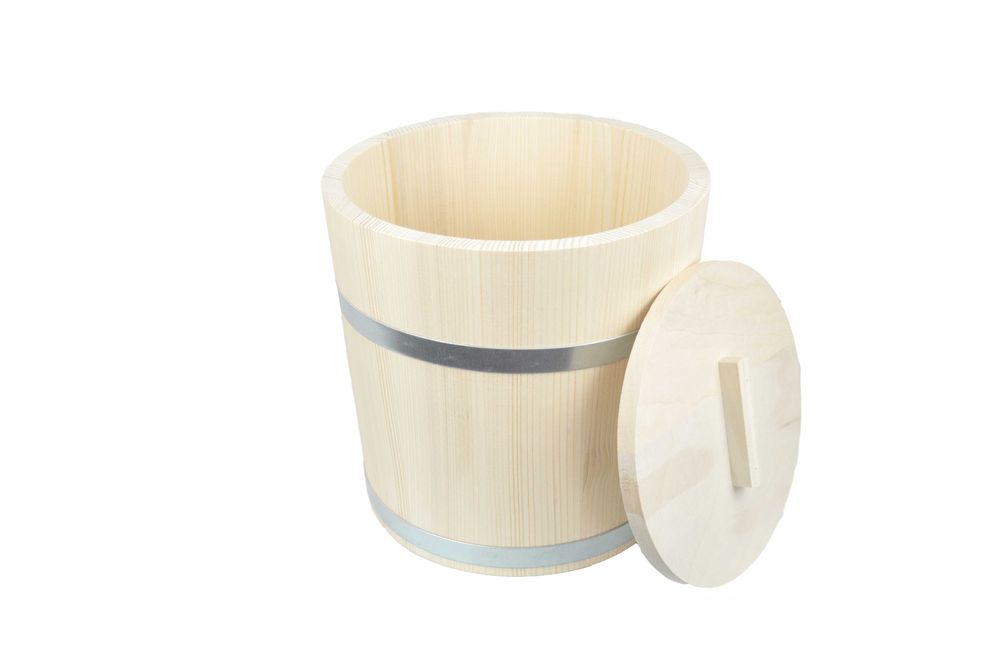 Beczka drewniana do kiszenia kapusty, wiadro 15L