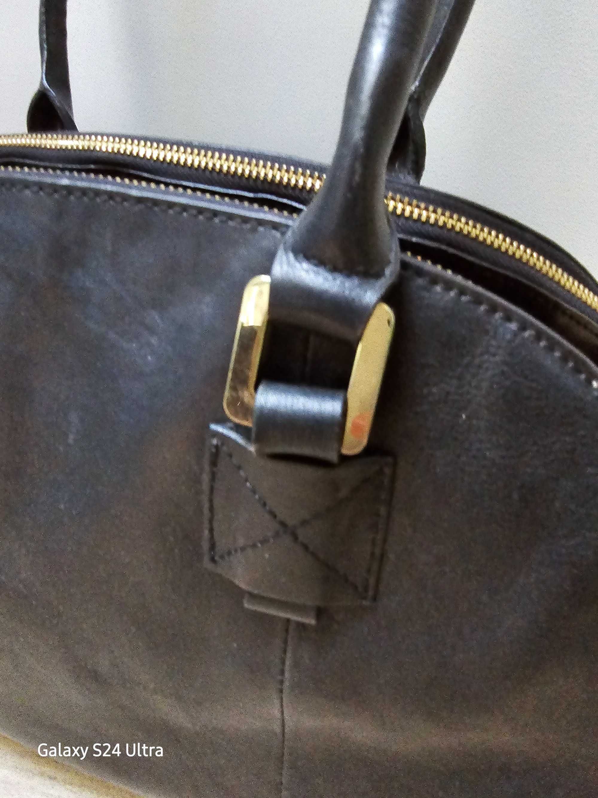 Paul Costelloe skóra torebka damska kuferek jasna podszewka