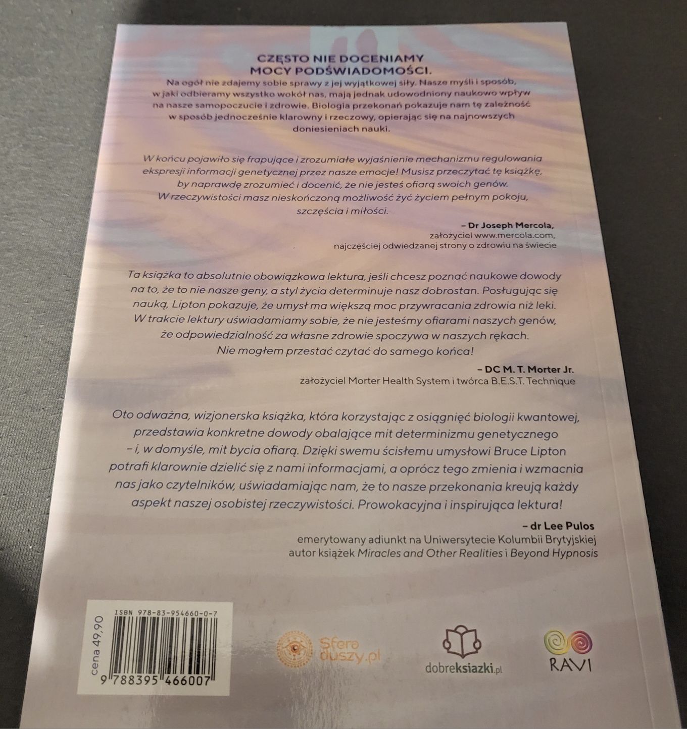 Biologia przekonań, uwolnić moc świadomości, B. Lipton