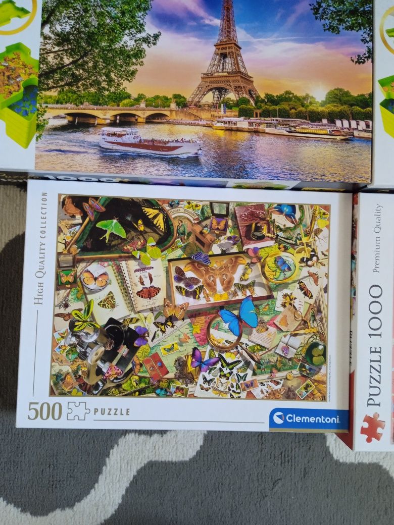 Puzzle Trefl z sorterami 1000 stan idealny 4szt.