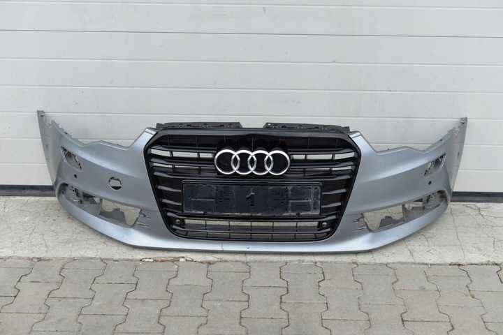 Передний бампер Audi A6 C7 S-Line Голый комплектный решетка камера