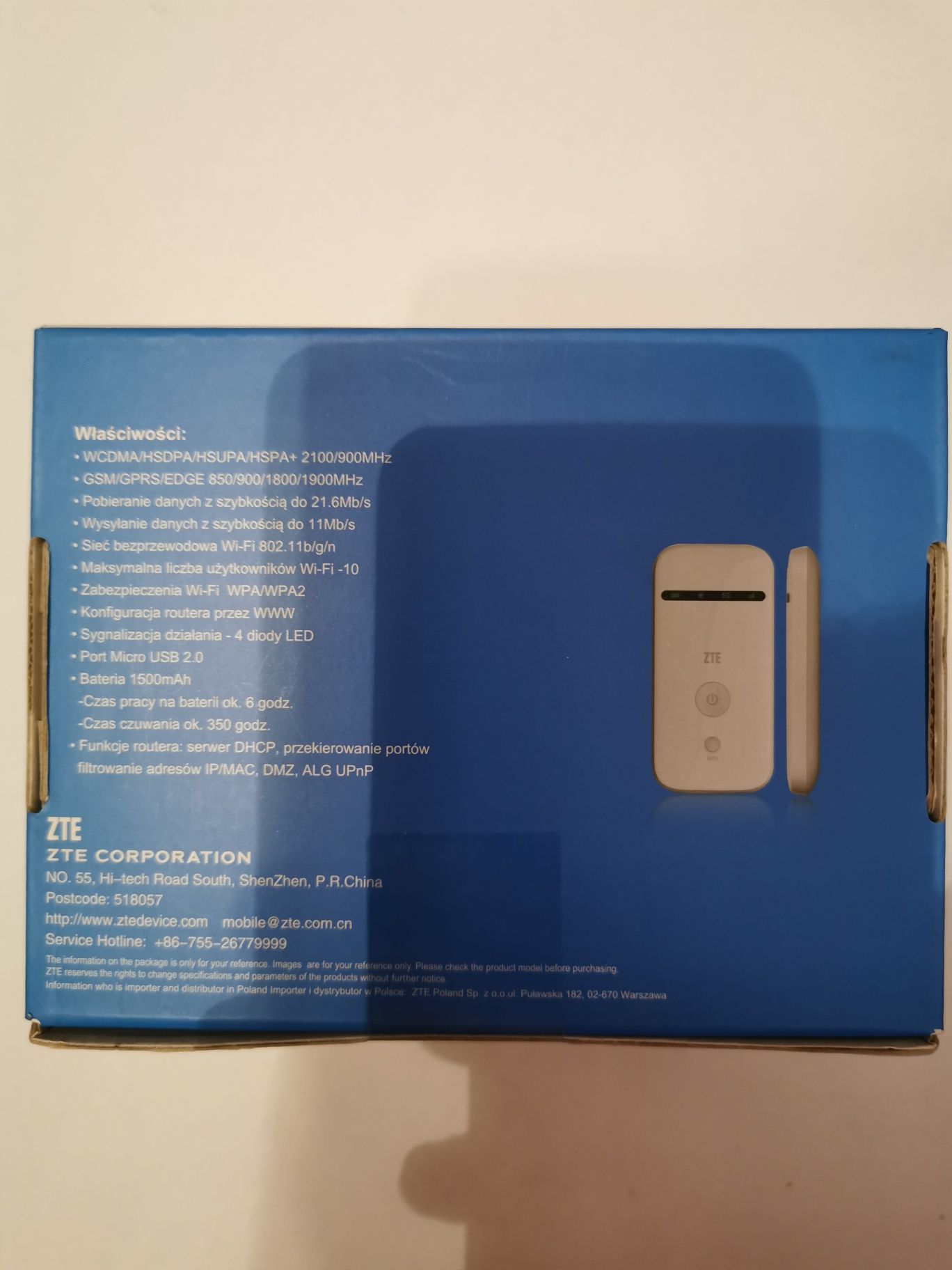 Nowy Router ZTE MF65M