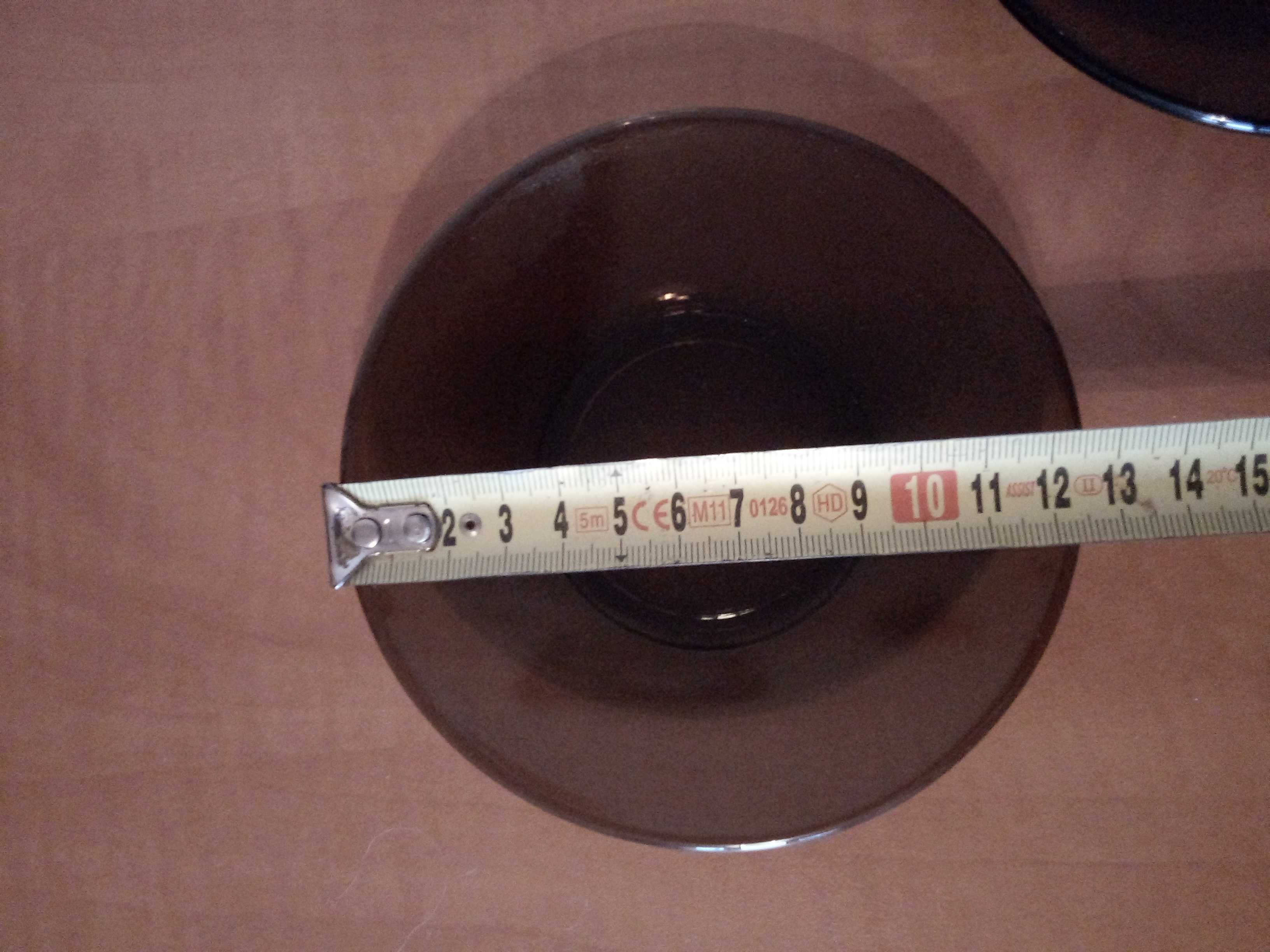 Spodki Talerzyki Brązowe Szkło Duralex Cena za 3