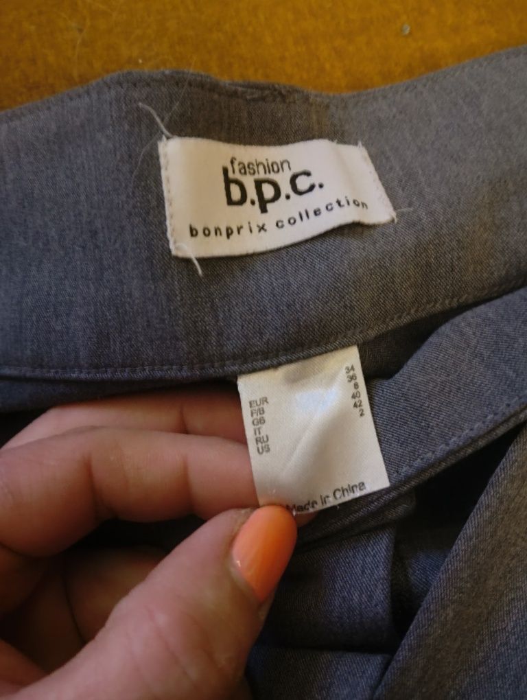 Spodnie Bonprix szare eleganckie
