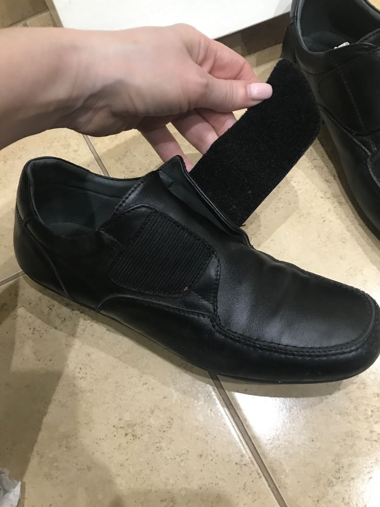 Кожаные туфли Италия на подростка размер 39
