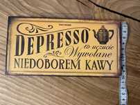 Tabliczka kawa coffee retro zabawna