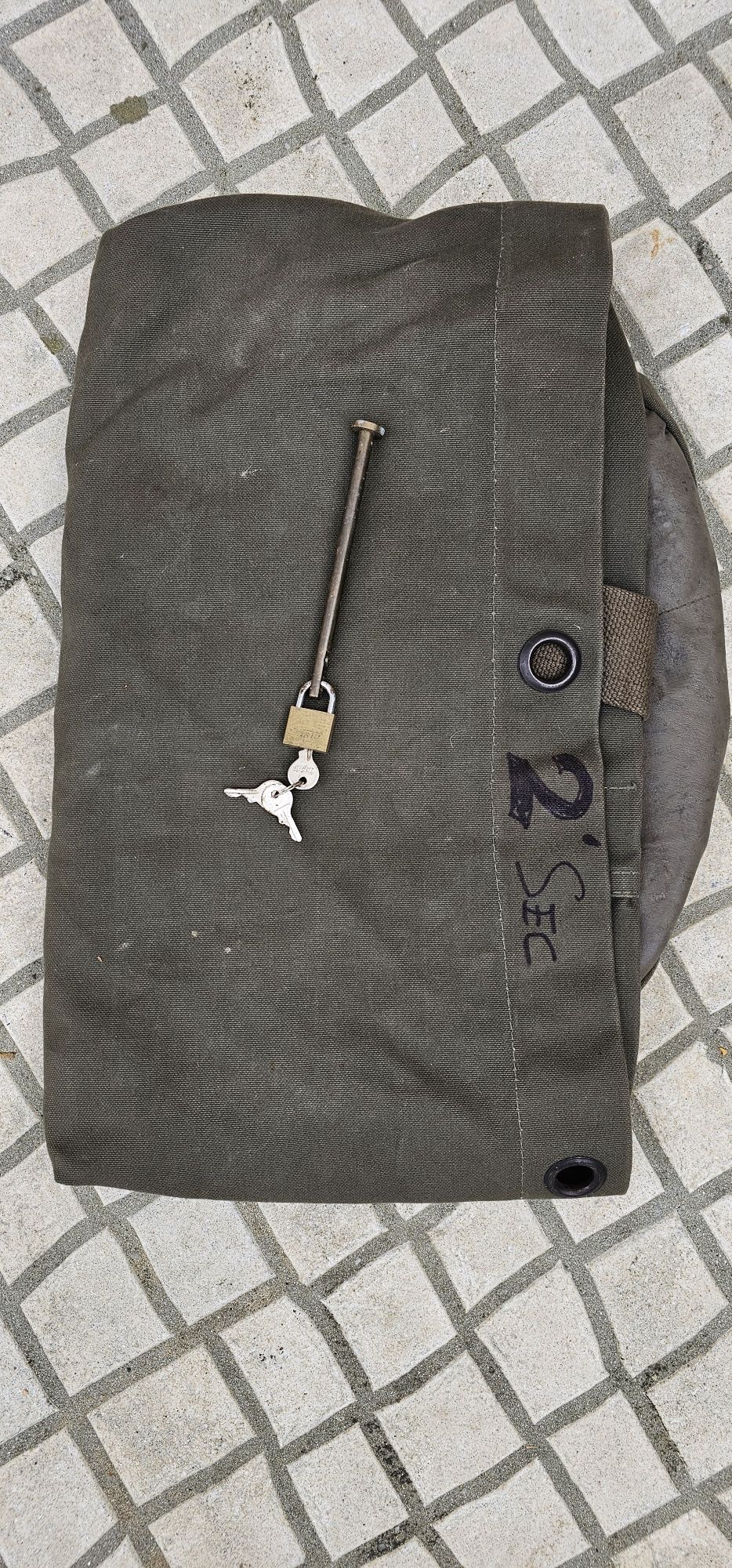 Sacos Chouriço Militares com fecho e cadeado
