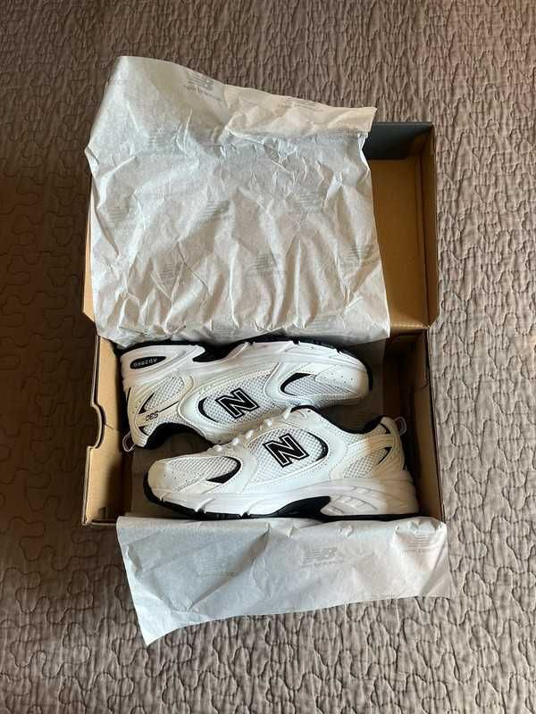 New Balance 530 White Silver Navy 42