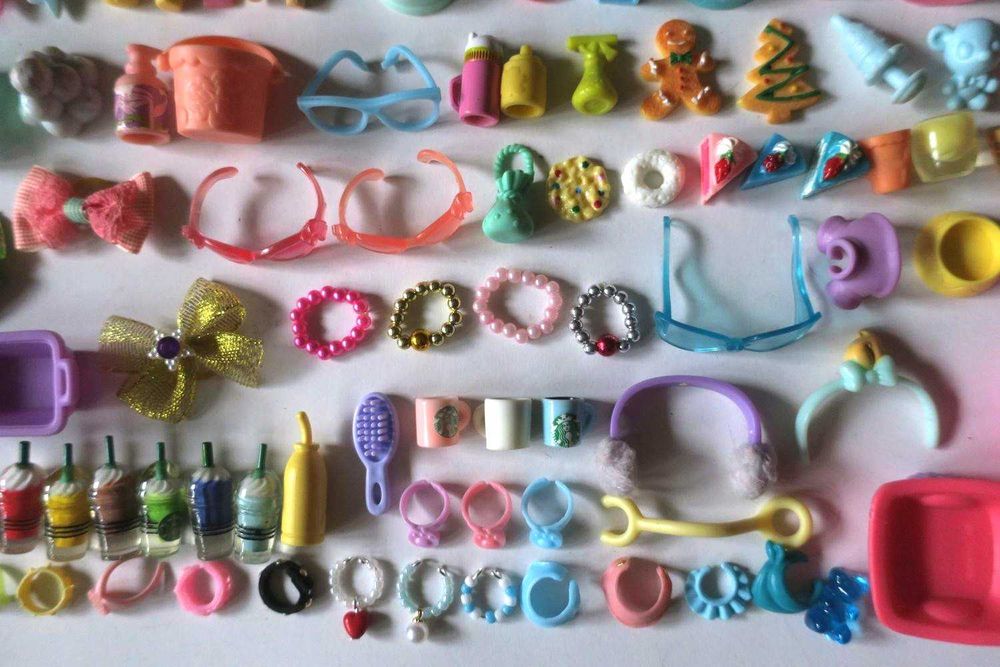 Akcesoria dla Littlest Pet Shop LPS ubranie spódniczka bluzka jedzenie